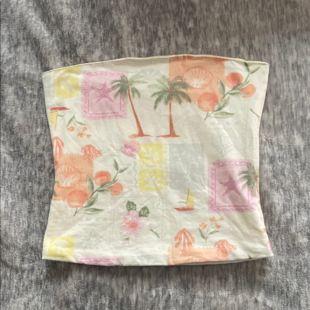 Hollister Multicolor Tropical Print Tank Top